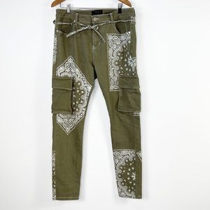 THRT DUSK Light Stone Wash Men Cargo Pants